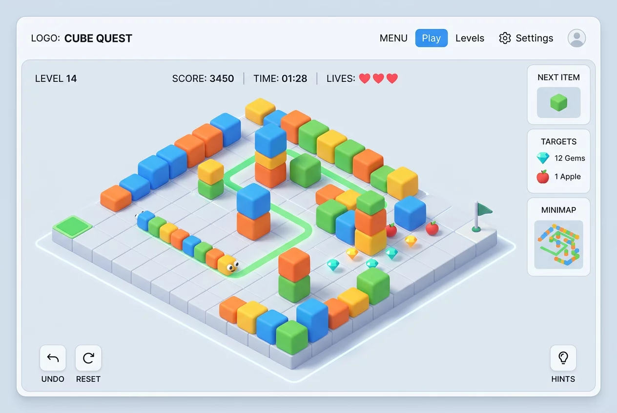 Snake Puzzle Blocks